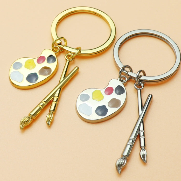 Mini Metal Drawing Board Keychain Bookbag Decorative Pendant