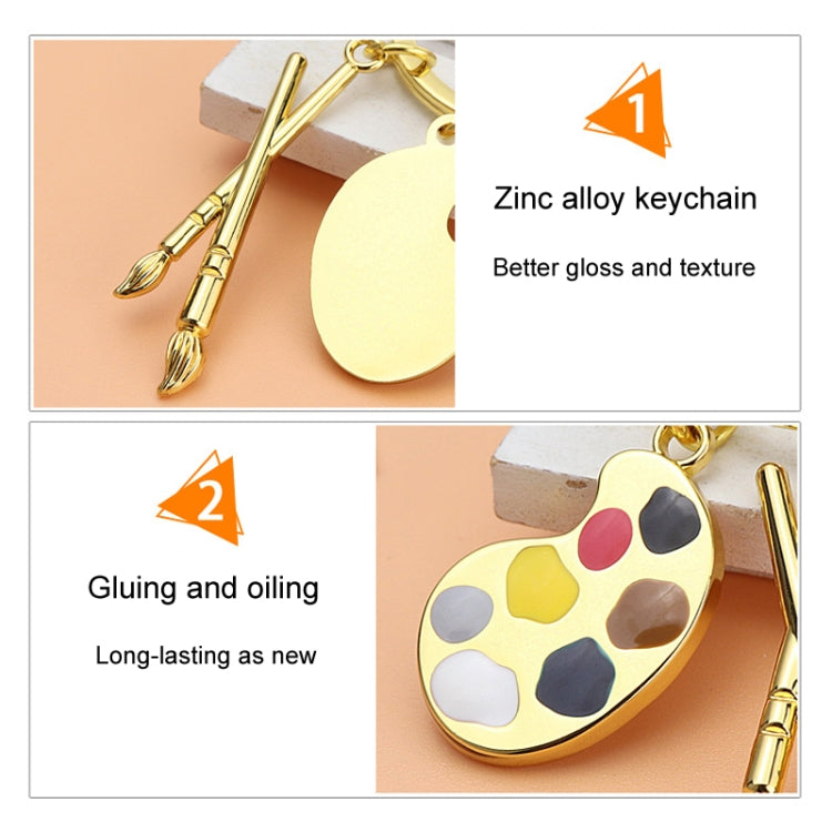 Mini Metal Drawing Board Keychain Bookbag Decorative Pendant