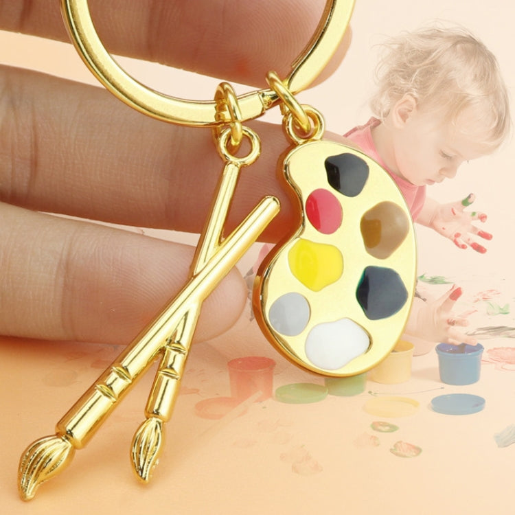 Mini Metal Drawing Board Keychain Bookbag Decorative Pendant
