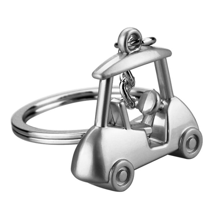 Three- Dimensional Simulation Golf Ball Car Keychain Decorative Pendant