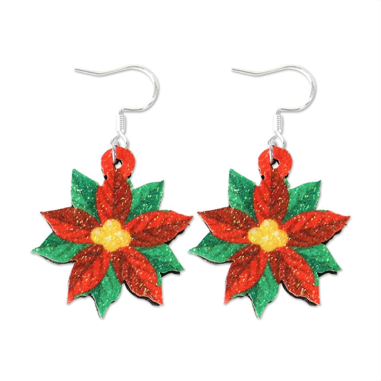 Christmas Element Cartoon Decoration Earrings Shiny Earrings