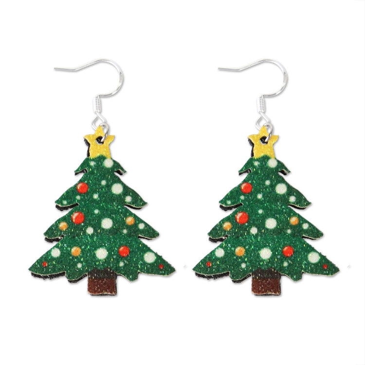 Christmas Element Cartoon Decoration Earrings Shiny Earrings