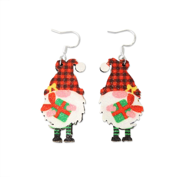 Christmas Element Cartoon Decoration Earrings Shiny Earrings