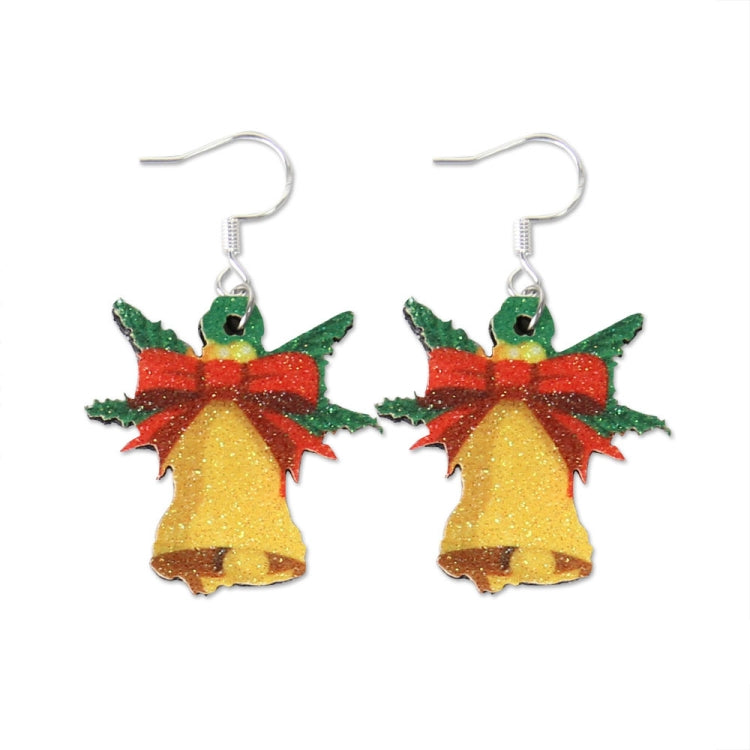 Christmas Element Cartoon Decoration Earrings Shiny Earrings