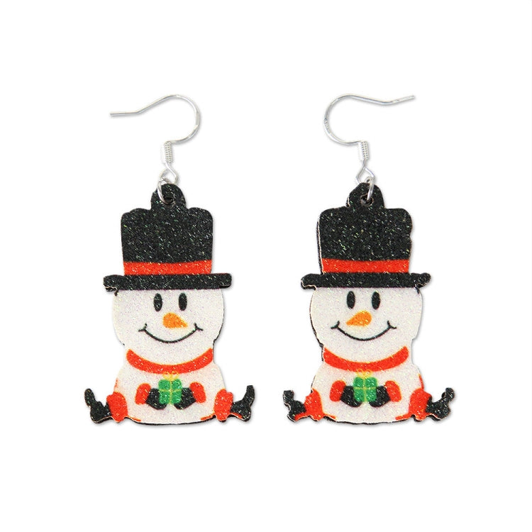 Christmas Element Cartoon Decoration Earrings Shiny Earrings