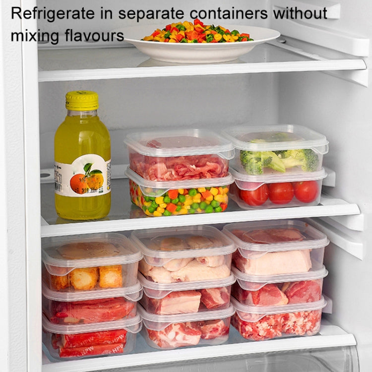 6pcs Transparent Food Storage Box Refrigerator Vegetable Meat Container