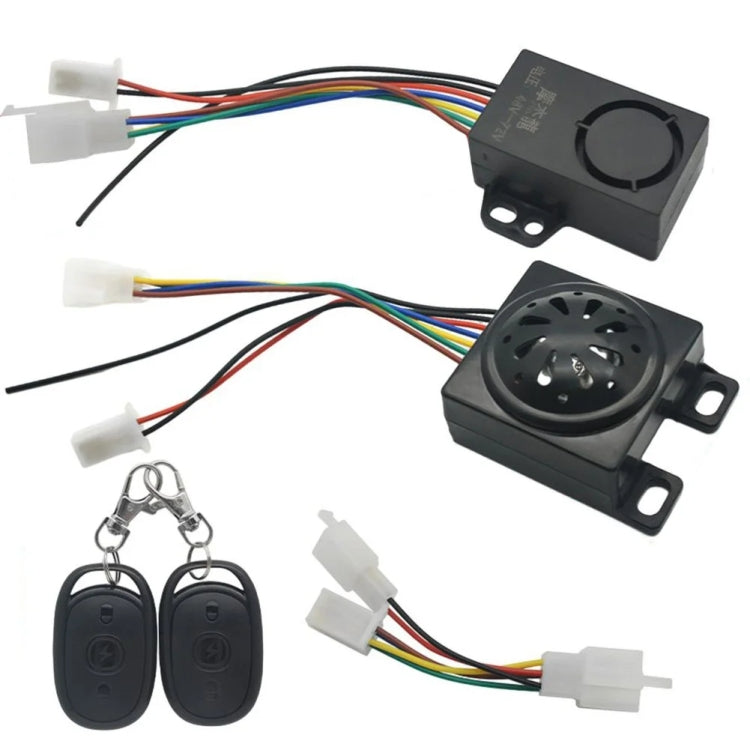 48-72V Electric Motorcycle One-Button Start Remote Lock Anti-Theft Alarm