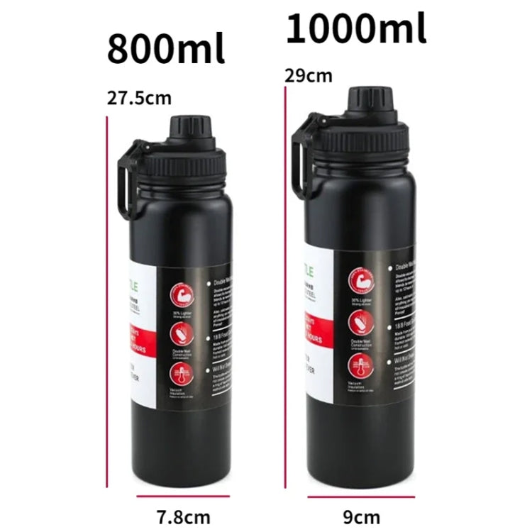 304 Stainless Steel Insulated Water Cup Handheld Large Capacity Outdoor Sports Kettle Vacuum Water Bottle