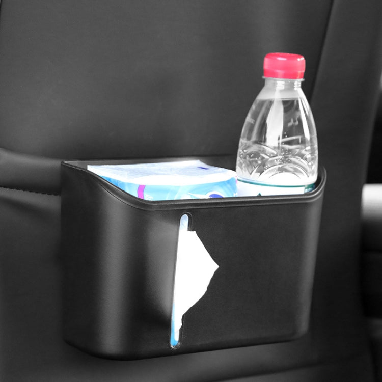 Multifunctional Car Seat Back Storage Box Rear Seat Tissue and Beverage Rack