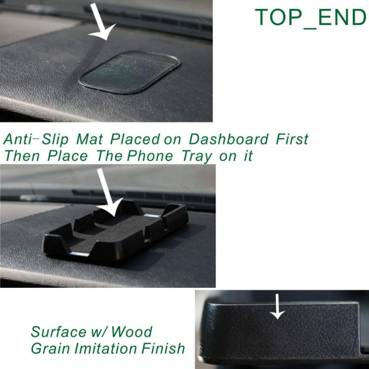 DM-006 Car Mobile Phone Navigation Bracket Instrument Panel Non-slip Storage Box