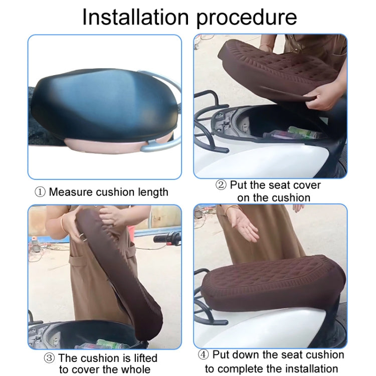 Electrical Bike Warm Breathable Non-Slip Cushion Cover