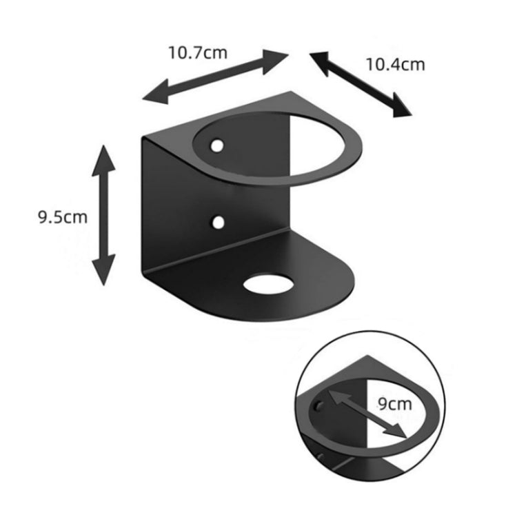 Wall Mounted Metal Single Hole Spray Can Holder For Garage Spray Can Storage
