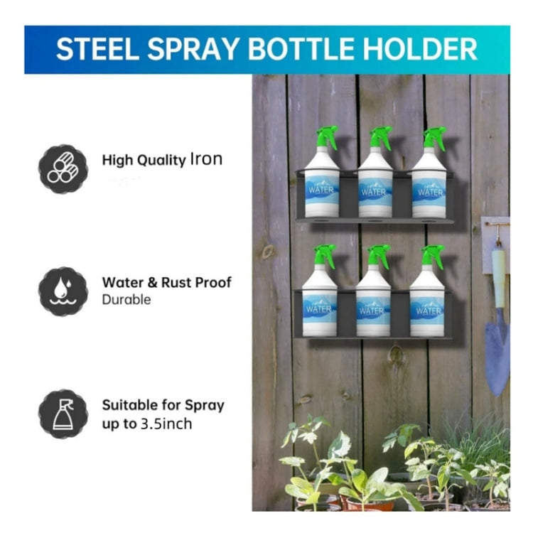 Wall Mounted Metal Single Hole Spray Can Holder For Garage Spray Can Storage