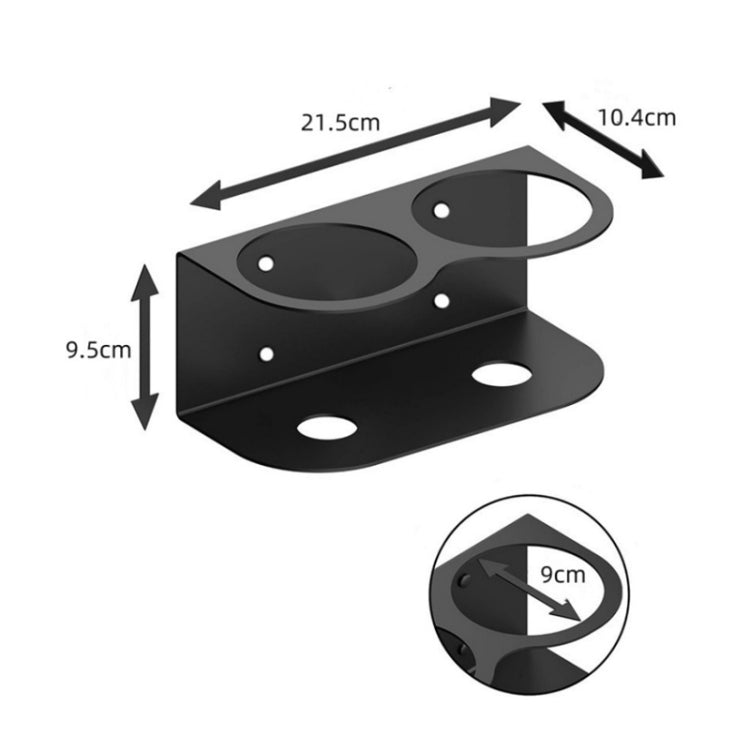 Wall Mounted Metal Double Hole Spray Can Holder For Garage Spray Can Storage
