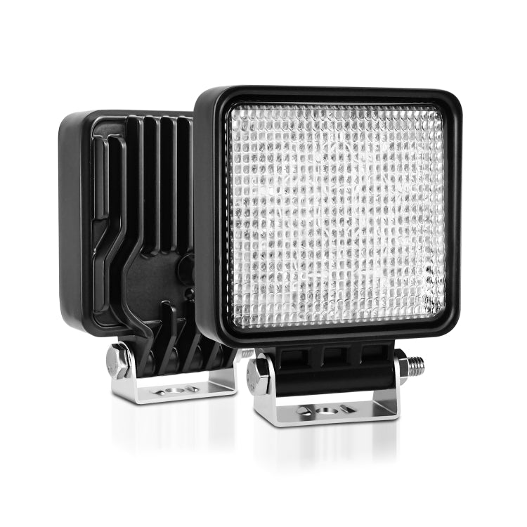 14W 9-30V 4 Inch Mixed Luminous Square Floodlight With Wire Set