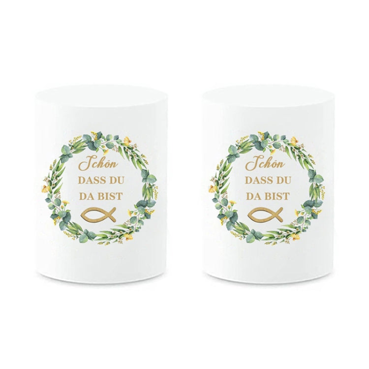 2pcs Communion Party German Candle Lamp Shade Decoration