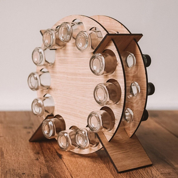 Bar Home Decoration Wooden Crafts Wine Rack Ornament