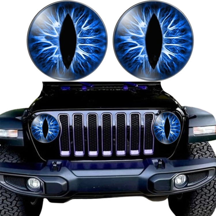 1pair Beast Eyes Headlight Decorative Stickers Off-Road Vehicle Front Lights Stereo Decals