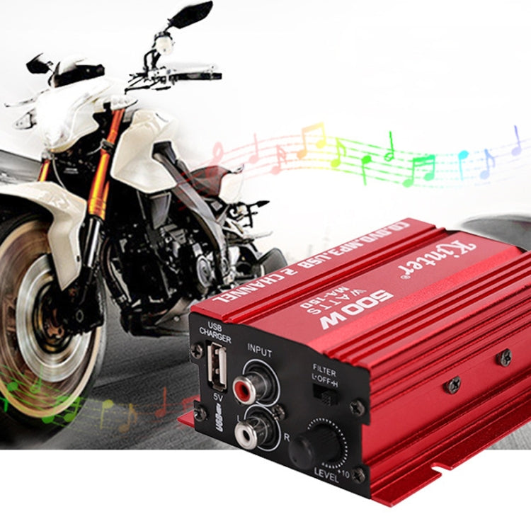 Car Audio / Video 12V 2.0 Channel Mini Amplifier