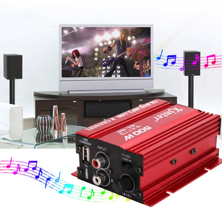 Car Audio / Video 12V 2.0 Channel Mini Amplifier