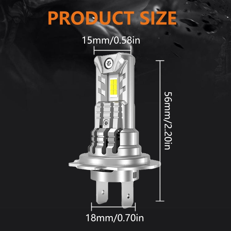 Car Universal Direct Plug LED Headlight Retrofit Bulb With Fan