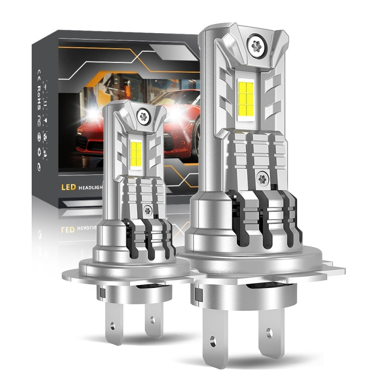Car Universal Direct Plug LED Headlight Retrofit Bulb With Fan