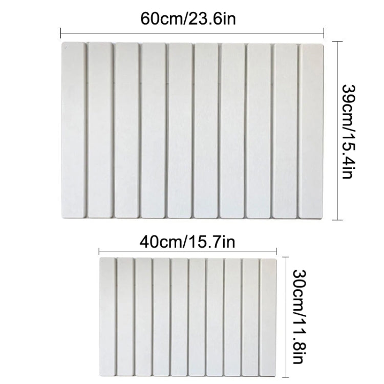 Diatomaceous Earth Tableware Drying Mat Foldable Dish Drainer Kitchen Bathroom Absorbent Mat