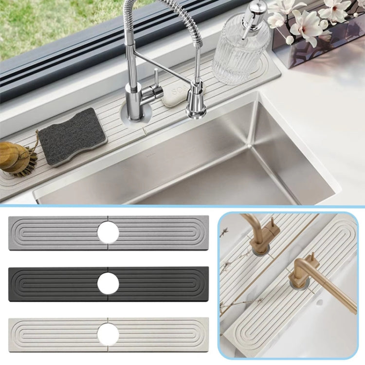 Diatomite Absorbent Mat Fast Drying Stone Kitchen Bathroom Faucet Sink Drainage Mat