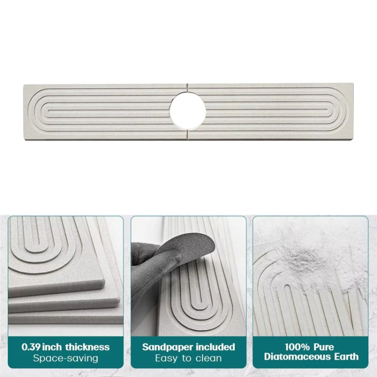 Diatomite Absorbent Mat Fast Drying Stone Kitchen Bathroom Faucet Sink Drainage Mat