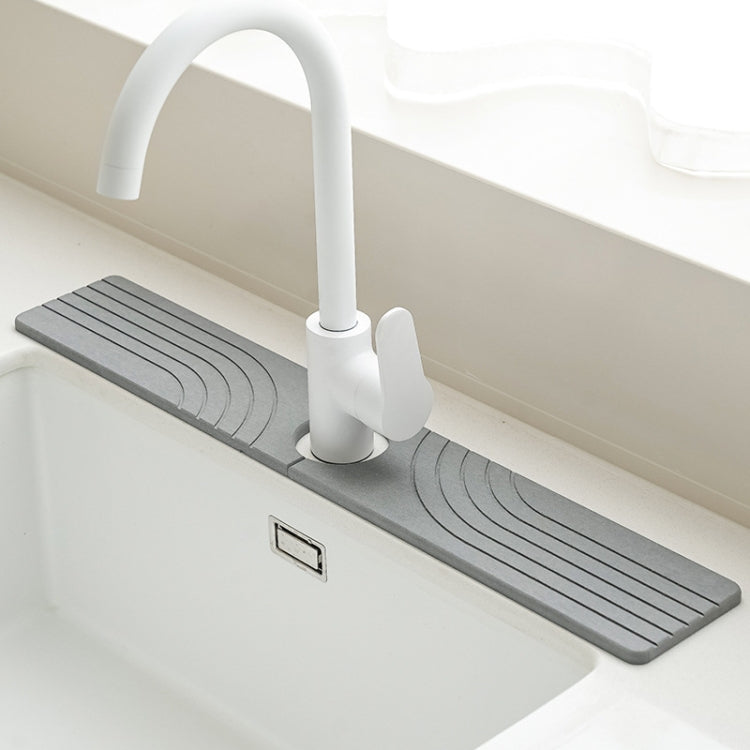 Faucet Sink Drying Mat Diatomaceous Earth Stone Splashproof Absorbent Sink Drainage Mat