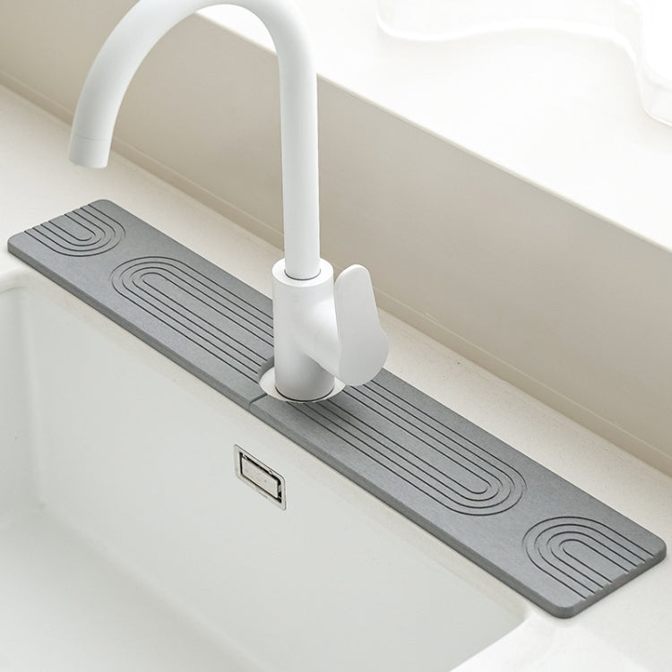 Faucet Sink Drying Mat Diatomaceous Earth Stone Splashproof Absorbent Sink Drainage Mat
