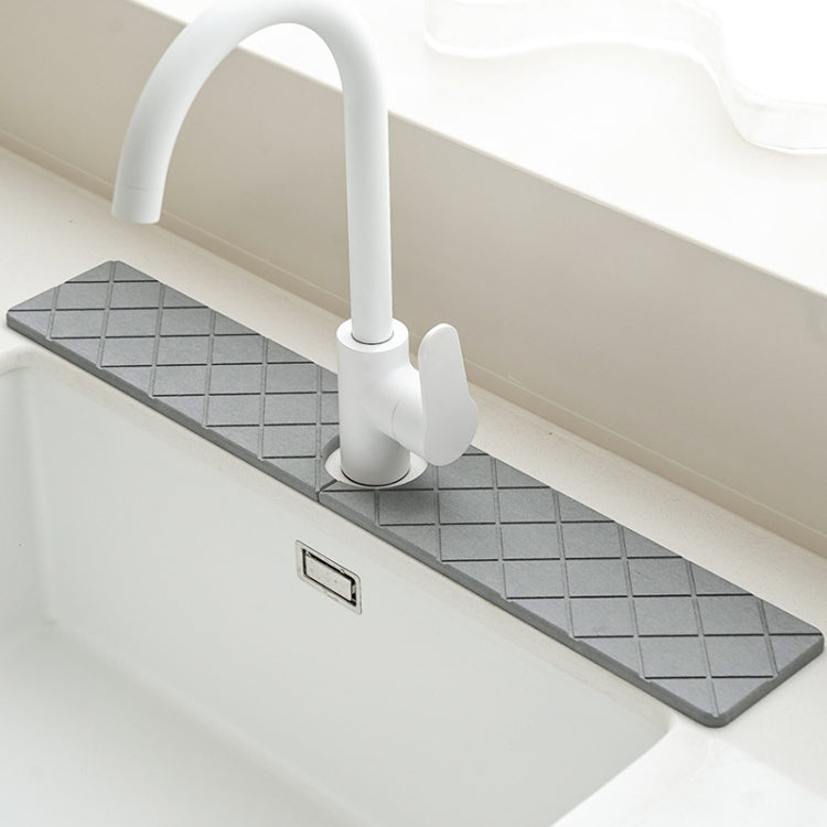 Faucet Sink Drying Mat Diatomaceous Earth Stone Splashproof Absorbent Sink Drainage Mat