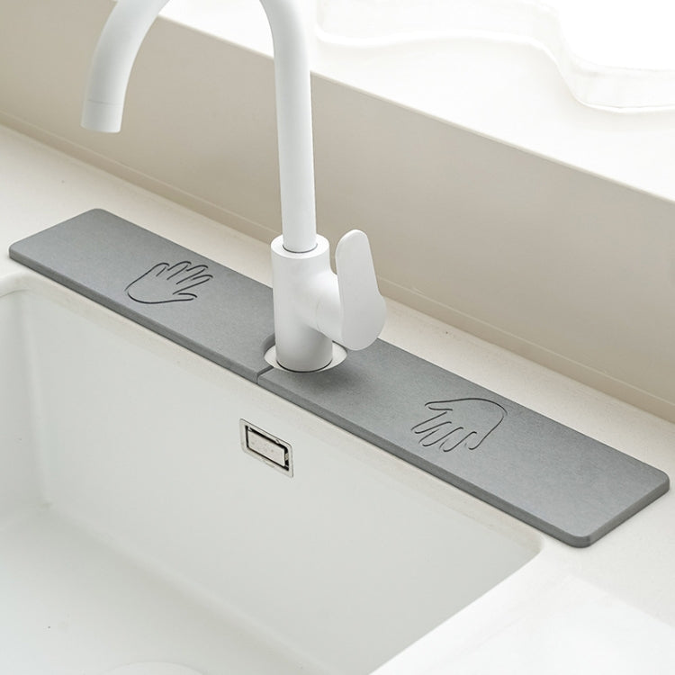 Faucet Sink Drying Mat Diatomaceous Earth Stone Splashproof Absorbent Sink Drainage Mat