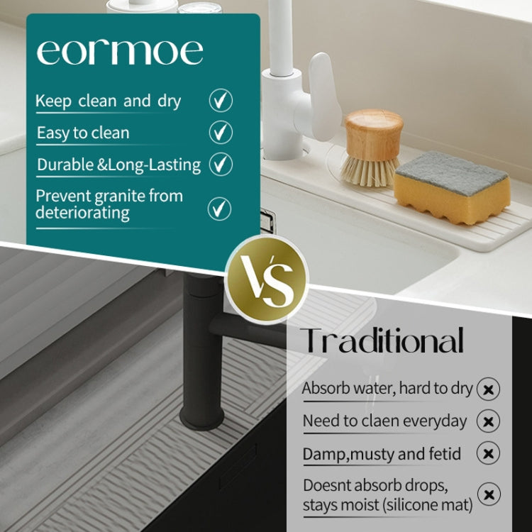 Faucet Sink Drying Mat Diatomaceous Earth Stone Splashproof Absorbent Sink Drainage Mat