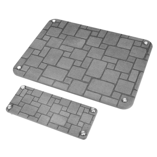 2pcs /Set Diatomite Kitchen Quick Drying Mat Drainage Countertop Mat Absorbent Pad With Metal Feet