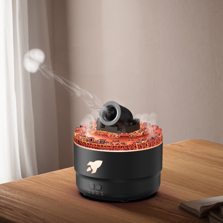 Turret Shape Aromatherapy Humidifier With 3-speed Timer 7-color Atmosphere Light