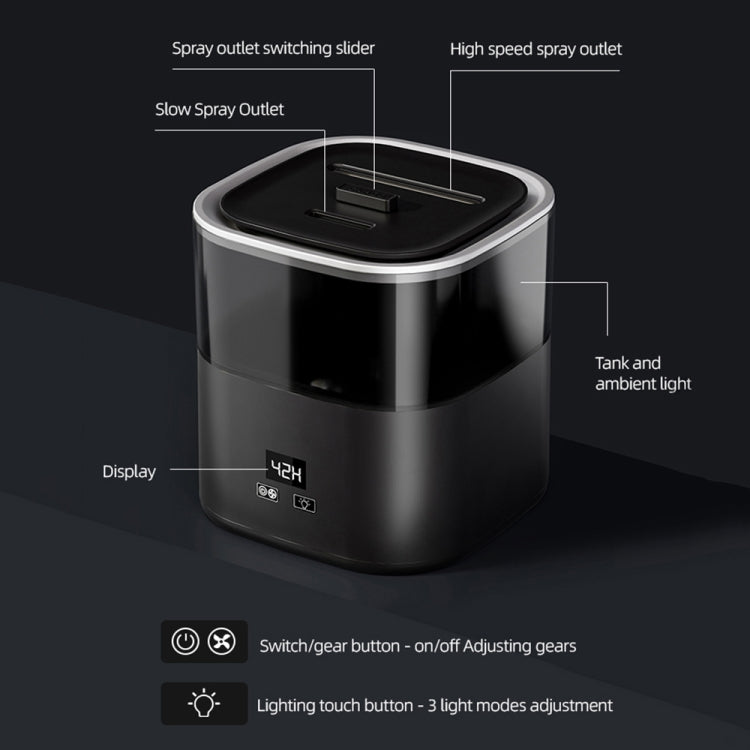 JSQ-58 1.1L large Capacity Digital Display Flame Atomization Humidifier