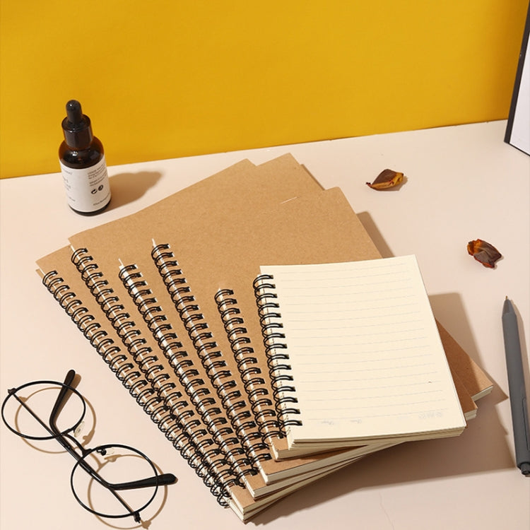 3pcs Thickened Kraft Paper Coil Notebook Student Diary Workbook