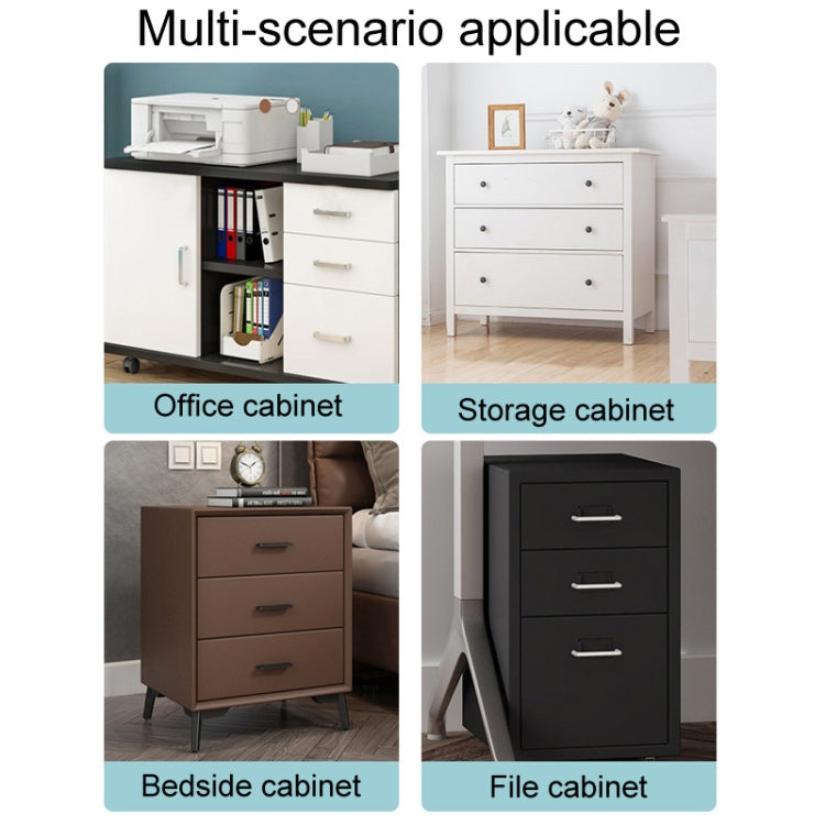 Home Office Desk Drawer Triple Connect File Cabinet Lock