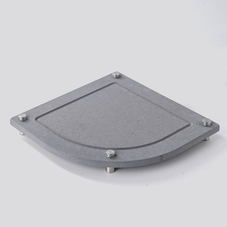 Bathroom Countertop Drying Mat Diatomite Water-Absorbent Quick-Drying Coaster Fan Shaped Drainage Mat