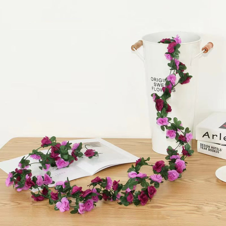 2pcs Simulated Rose Vine Plant Wedding Living Room Christmas Decoration