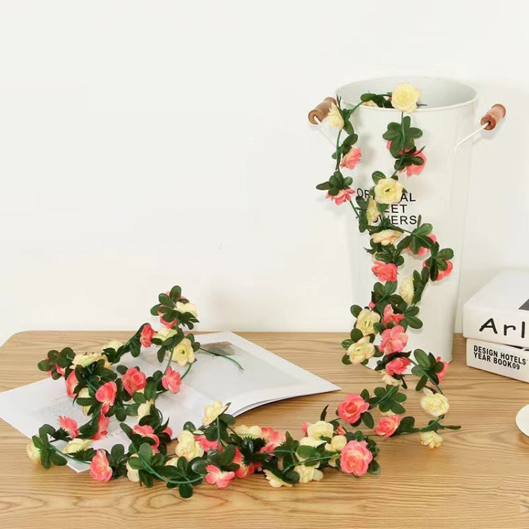 2pcs Simulated Rose Vine Plant Wedding Living Room Christmas Decoration