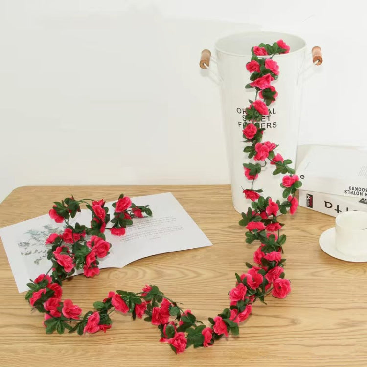 2pcs Simulated Rose Vine Plant Wedding Living Room Christmas Decoration