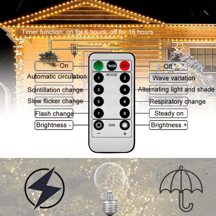 LED Llight String Outdoor Waterproof Christmas Holiday Garden Decoration