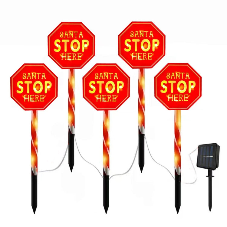 Outdoor LED Ground Plug Solar Christmas Road Sign