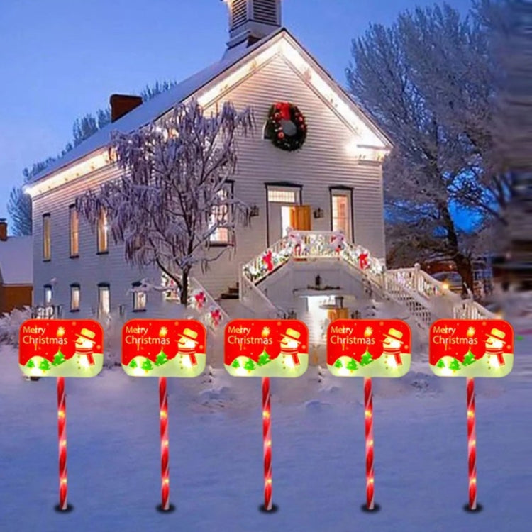 Outdoor LED Ground Plug Solar Christmas Road Sign