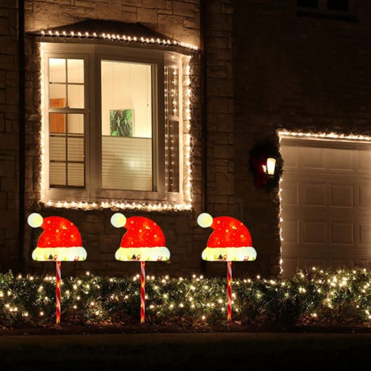Outdoor LED Ground Plug Solar Christmas Road Sign