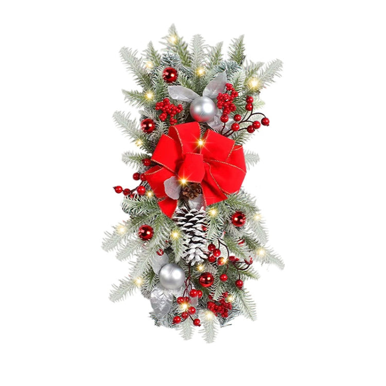 Christmas Wreath Rattan Door Pendant Decoration