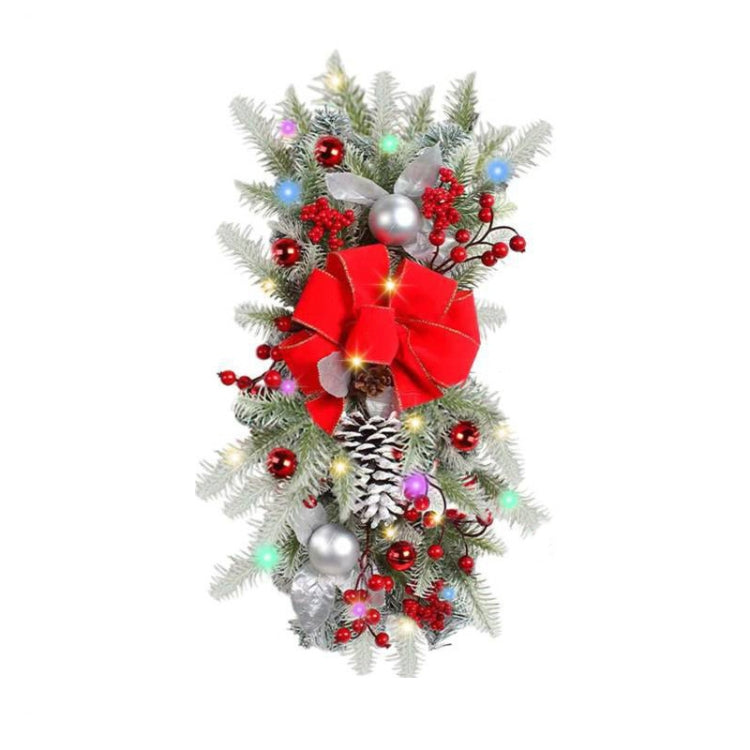 Christmas Wreath Rattan Door Pendant Decoration