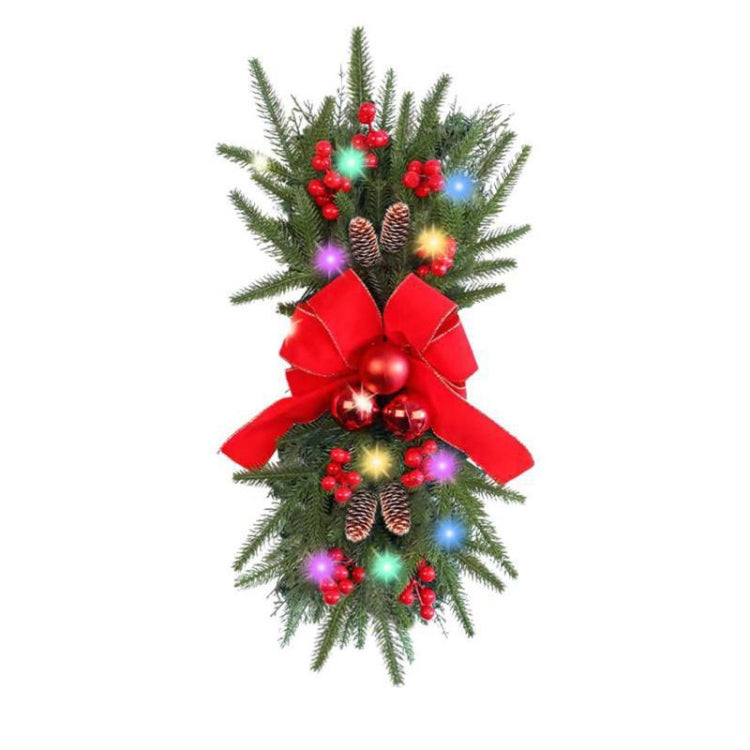 Christmas Wreath Rattan Door Pendant Decoration